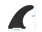 Bohally Replacement Paddle Board Lock Fin Inflatable Sup Center F   Black
