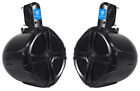  4  Rockville Rwb80b 8  Black 2 Way 300 Watt Marine Wakeboard Tower Speakers