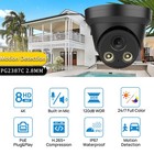 Vikylin 8ch 8mp Cctv Security System Full Color Night Vision Turret Camera Lot