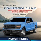 All-weather Tpe Floor   Cargo Liners For F150 Supercrew 2015-2025 W o Fold Flat