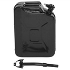 5 Gallons Jerry Can With Spout 20l Liter Steel Oil Gas Tank Gasoline Black