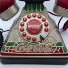 Vintage Coca-cola Telephone Tiffany Style Stained Glass Look Euc Original Wire