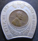 Namar Beer Cooper Brewing Encased 1946 Penny   Horseshoe Casino Lucky Horseshoe