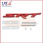 Matte Red Metal For Srt Hellcat Front Grille Emblem Badge Car Nameplate Decal