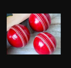 Red Color Cricket Leather Ball 156gm  pack Of 12 Balls 