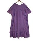 Vintage Blair Plus Size 3x Cat Lady Embroidered Maxi Dress Purple House Dress