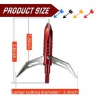 12pcs Hunting Broadheads 100 Grain Archery Broadheads New Stell Broadheads      