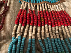 Antique Native American Bead Straps  1890  Trade Bead    White Heart Pony Beads