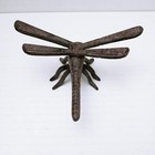 Cast Iron Dragonfly Rustic Lifelike Dragon Fly Insect Figurine 4 25 Inches Long