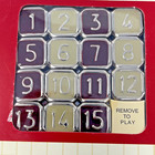Vintage Fifteen Puzzle Stainless Steel Construction   Travel Case New 2012