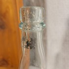 Old Antique Aqua Beer Bottle  With Applied Top