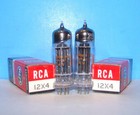 12x4 Nos Rca 1965 Radio Audio Amplifier Vintage Vacuum Tubes 2 Valve Tested 12x4
