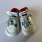 Dyna Kids Vtg Baby Size 1 Red  White   Blue Soft Sole Crib Shoes Unisex Baseball