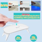 Uv Led Nail Dryer Mini Lamp Portable Curing Light For Gel Nail Polish 6wwhite