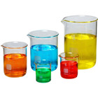 5 Pack Glass Lab Pyrex Beaker Set Measuring Cup 50 100 250 500 1000 Ml White
