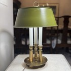  Vintage French Brass Bouillotte Leviton Lamp 3 Bulb  18 5    Tall Candelabra
