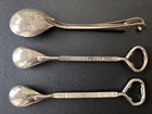 Vintage Hotel Bottle Opener Mixing Spoons  3 - Biltmore  Brown Palace  Statler
