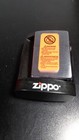 Unfired Mint Zippo Full Size Cigarette Lighter Brushed Chrome W  Orange Sticker