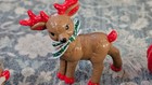 Vintage Ceramic Mold Kimple Christmas Reindeer X2 And Sleigh