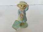 Hallmark Cat Kitten Figurine Joy To Know Anthropomorphic 1987 Vtg Easter Basket