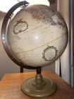 Vintage Globe World Classic Series Replogle 12  Raised Relief Topographical 80   s