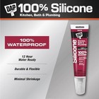 Dap White Silicone Caulk Tube 24hr Cure Waterproof Sealant 5 26in Height 00680
