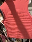 Peter Millar Red Quilted Lightweight Full Zip Women s Vest Size L