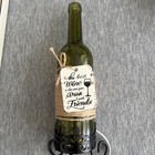 Kirkland   s Wine Bottle Nightlight Glass Rustic Vineyard Decor 12 5    Tall Green