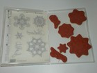 Stampin up Snowflake Soiree Clear Mount Stamp Set Of 6