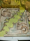 Vintage Victorian Style Pair Wood Gingerbread Corbel Shabby Porch Shelf Brackets