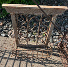 Vintage Wooden Window Metal Planter 