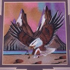 Signed Edgar Josea Navajo Artist Southwest Matted Framed Eagle Sandpainting