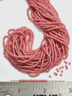 10 0 Rocaille Czech Glass Seed Beads Matte Rose Pink Mix Vintage Hank