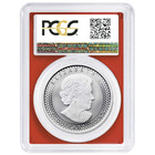 2019 Modified Proof  5 Silver Canadian Maple Leaf Pcgs Pr70 Fdoi Dual Flag La   