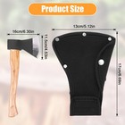 Xinjoduz 2 Pcs Hatchet Sheath  1-1 4lb Leather Axe Head Cover  Double Black 