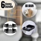2-tier Corner Shower Caddy Bathroom Organizer Storage Shelf No Drilling Hooks2