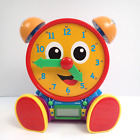 The Learning Journey Telly Jr  Teaching Time Clock Blue Red Yellow Colors