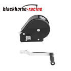 1800 Lb Hand Winch Hand Crank Strap Gear Winch Atv Boat Trailer Heavy Duty Black