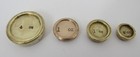 Lot Of Four  4  Antique Vintage Postal Scale Brass Balance Weights 4  1      Oz 