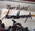 President Donald Trump Force One Signed Autographed Photo Best Wishes W  Coa