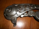 Antique Woodstock Cast Iron Wood Burning Parlor Stove Foot Fender restoration