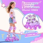 Adjustable Inline Skates For Kids 4-12  Light Up Wheels  Beginner Roller Blades