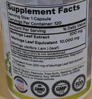 Organic Moringa Powder 10 000 Mg Green Superfood 120 Capsules New Sealed Bottle