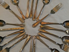 Vtg Flatware Mixed Lot 20 Ornate Fancy Patterns Silverware Art Floral