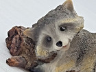 Smiling Happy Baby Raccoon Resin Figurine Figure 4  X 3  By Summit Collection