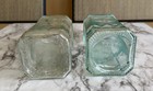 2 Of Clear Decorative Glass Bottles  11 5  High