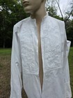 Antique 1920   s Men   s White Cotton Dress Shirt W Pleated Bib Front