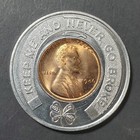 1946 Encased Lincoln Cent Ridgewood Savings Bank Good Luck Penny