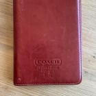 Vtg Red Leather Coach Leatherware Organizer   Photo Album 10   x 7   