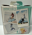 Fujifilm Instax Mini 9 Instant Camera Ice Blue Open Box Film Camera New Film Pk 
